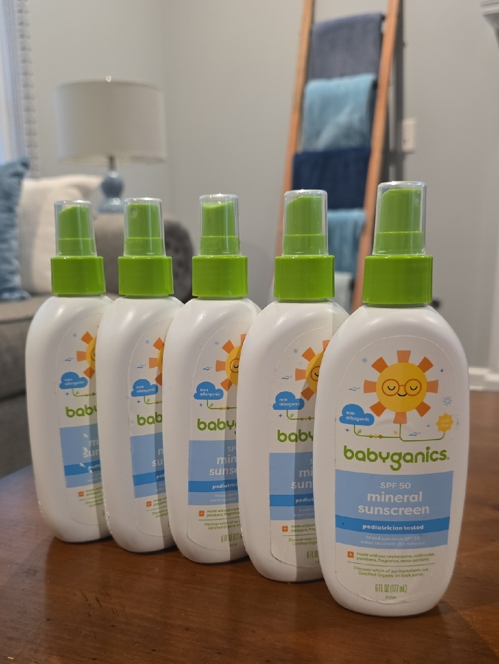 Babyganics SPF 50 Mineral Sunscreen Spray Lot